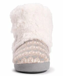 Budget ???? MUK LUKS Ivory & Gray Geometric Tabitha Slipper Boot - ???? Women ???? -MUK LUKS SHOP zu99566984 alt 3 tm1631543806