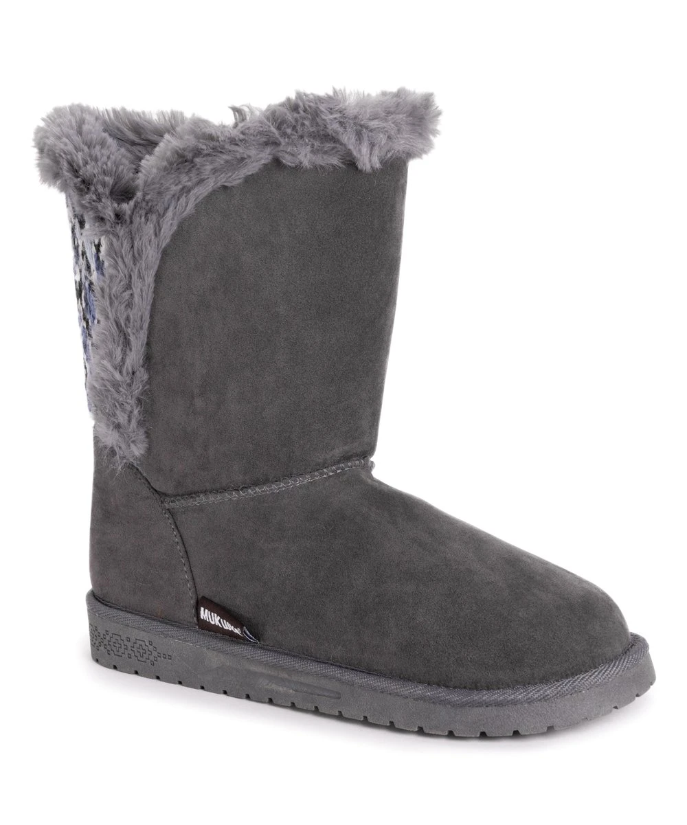 Best reviews of ???? Essentials By MUK LUKS Gray & Blue Diamond Carey Boot - ???? Women ???? 2 Best reviews of ???? Essentials By MUK LUKS Gray & Blue Diamond Carey Boot - ???? Women ???? - Image 2