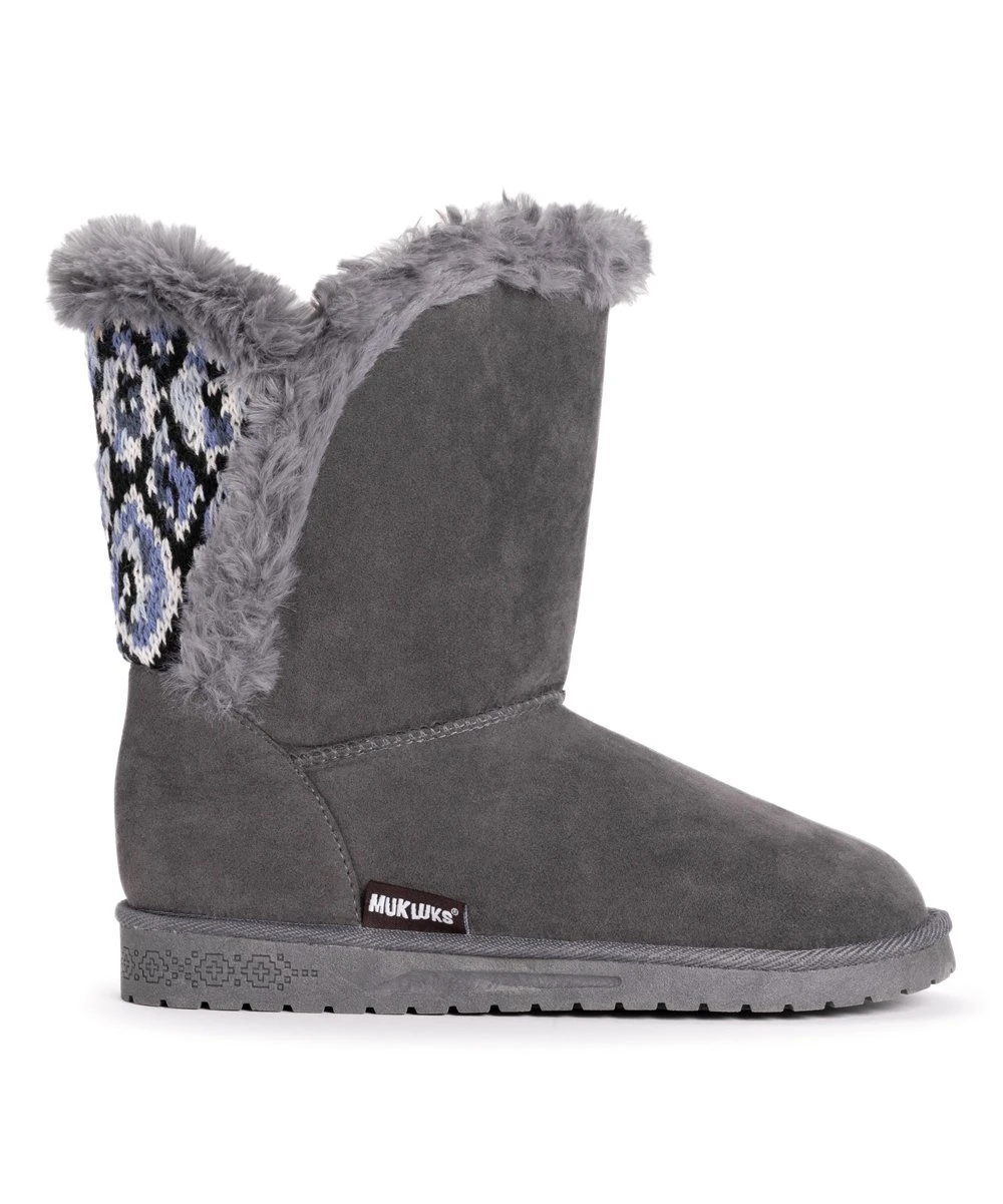 Best reviews of ???? Essentials By MUK LUKS Gray & Blue Diamond Carey Boot - ???? Women ???? 3 Best reviews of ???? Essentials By MUK LUKS Gray & Blue Diamond Carey Boot - ???? Women ???? - Image 3