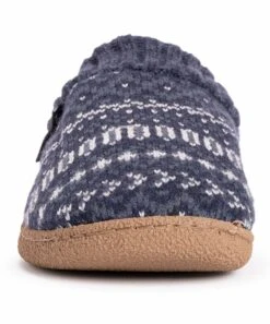 Flash Sale ???? MUK LUKS Dark Blue Fair Isle Marcel Slipper - Men ???? -MUK LUKS SHOP zu99989110 alt 3 tm1634863384